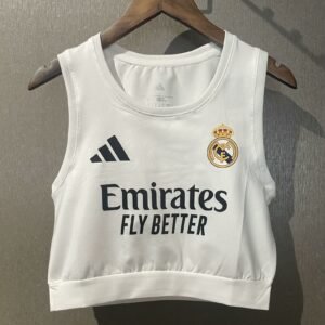 2025-2026 Real Madrid Home Women´s Crop Top
