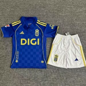 2025-2026 Real Oviedo Home Kids Jersey