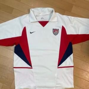 2002 USA Long Sleeve Home Retro Jersey