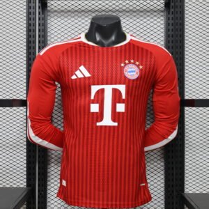 2026-2027 Bayern Munich Home Long Sleeve Player Version