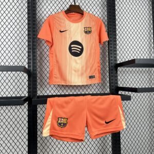 2025-2026 Barcelona Goalkeeper Kids Jersey