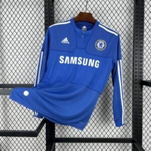 2009-2010 Chelsea Home Long Sleeve Retro Jersey