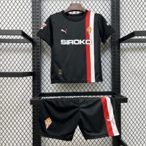 2025-2026 Sporting de Gijon Away Kids Jersey