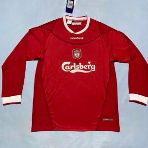 2002-2004 Liverpool Long Sleeve Home Retro Jersey