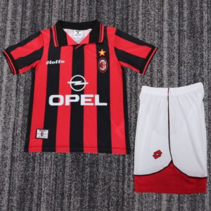 1997-1998 AC Milan Home Kids Retro Jersey