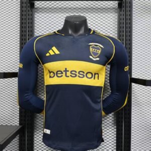 2025-2026 Boca Juniors Home Long Sleeve Player Version
