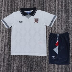 1990 England Home Kids Retro Jersey