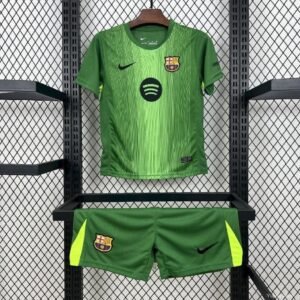 2025-2026 Barcelona Goalkeeper Kids Jersey