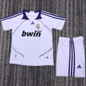 2007-2008 Real Madrid Home Kids Retro Jersey
