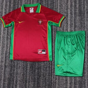1998 Portugal Home Kids Retro Jersey
