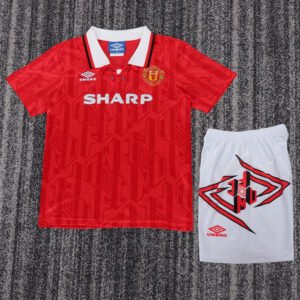 1992-1994 Manchester United Home Kids Retro Jersey