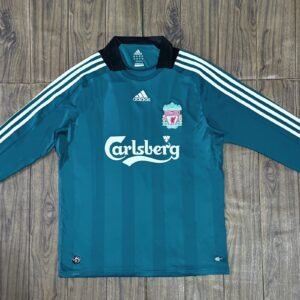 2008-2009 Liverpool Long Sleeve Away Retro Jersey