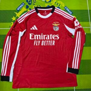 2025-2026 Benfica Home Long Sleeve Stadium Version
