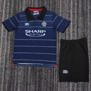 1999-2000 Manchester United Away Kids Retro Jersey