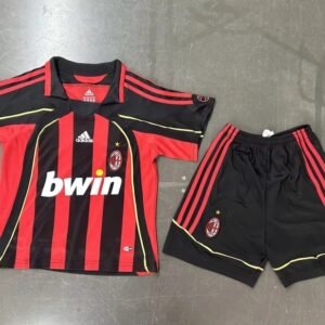 2006-2007 AC milan Home Kids Retro Jersey