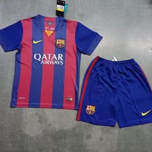 2014-2015 Barcelona Home Kids Retro Jersey