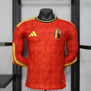 2026-2027 Belgium Home World Cup Long Sleeve Player Version
