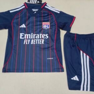 2025-2026 Olympique Lyonnais Away Kids Jersey