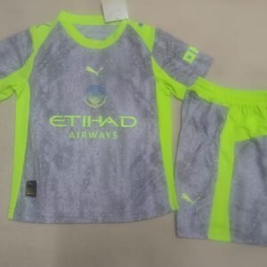 2025-2026 Manchester City Third Kids Jersey