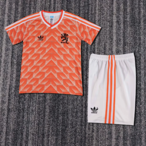 1988 Netherlands Home Kids Retro Jersey
