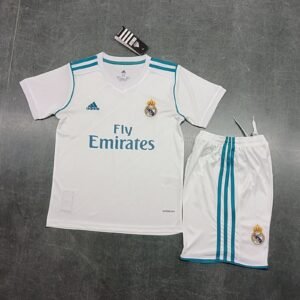 2017-2018 Real Madrid Home Kids Retro Jersey