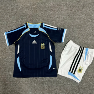 2006 Argentina Away Kids Retro Jersey