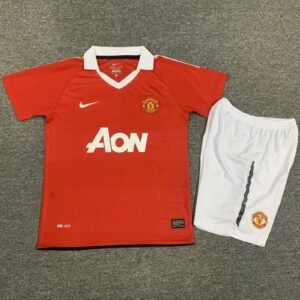 2010-2011 Manchester United Home Kids Retro Jersey