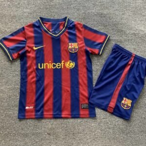 2009-2010 Barcelona Home Kids Retro Jersey