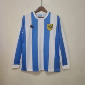 1978 Argentina Long Sleeve Home Retro Jersey