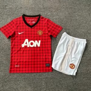2012-2013 Manchester United Home Kids Retro Jersey