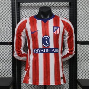 2026-2027 Atletico Madrid Home Long Sleeve Player Version