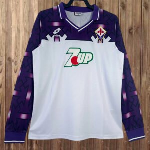 1992-1993 Fiorentina Long Sleeve Away Retro Jersey