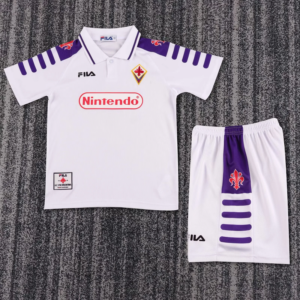 1998-1999 Fiorentina Away Kids Retro Jersey