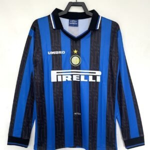 1997-1998 Inter Milan Long Sleeve Home Retro Jersey