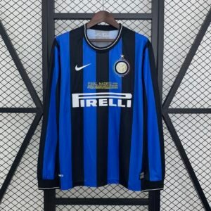 2009-2010 Inter Milan Long Sleeve Home Retro Jersey