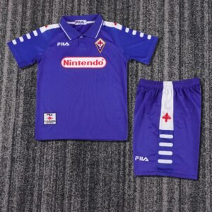 1998-1999 Fiorentina Home Kids Retro Jersey