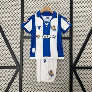 2024-2025 Real Sociedad Home Kids Jersey