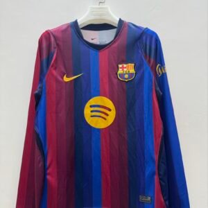 2026-2027 Barcelona Home Long Sleeve Stadium Version