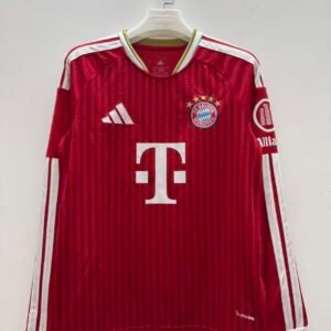 2026-2027 Bayern Munich Home Long Sleeve Stadium Version